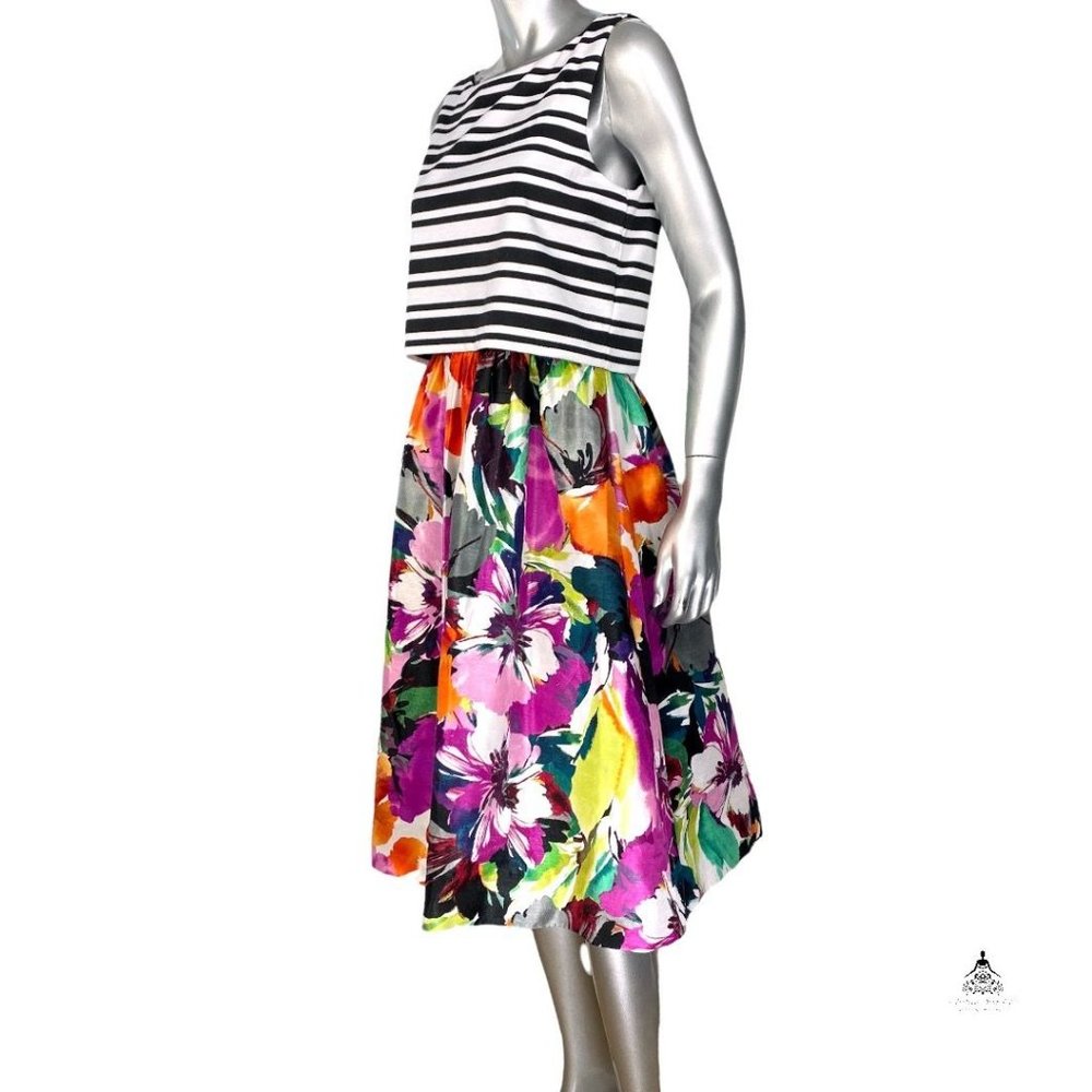 Taylor Multi Pattern Stripe Floral Multi Color Mi… - image 3